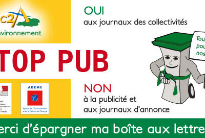 autocollant STOP PUB