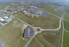 Vue aérienne de la pépinière d'entreprises